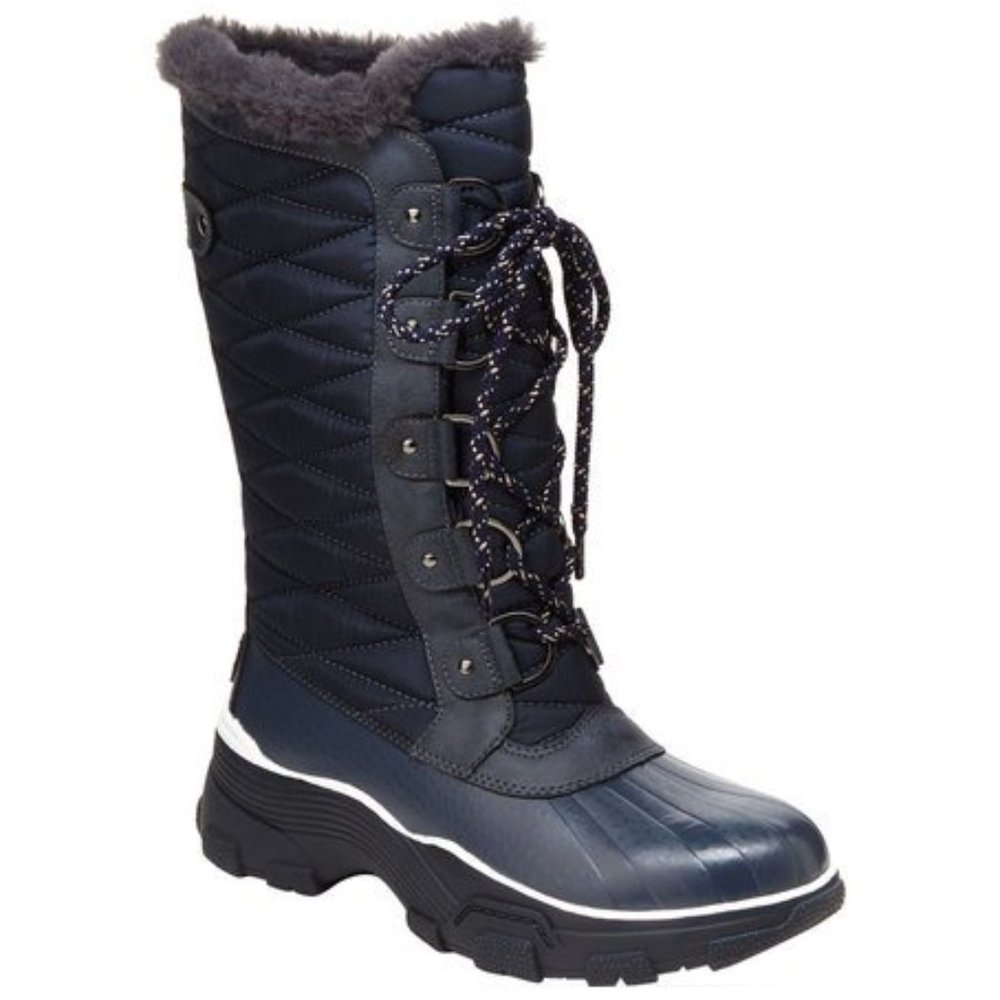 NEW In Box Jambu JBU Lorina Mid-Calf Waterproof Duck Boot Navy 7